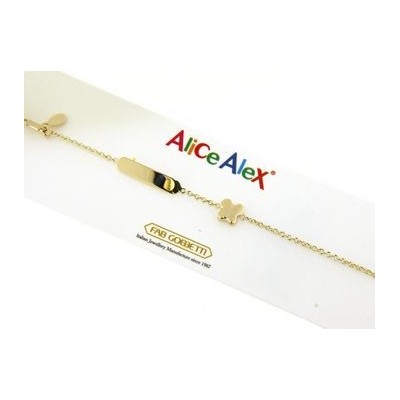 braccialetto bimbo in oro Alice e Alex AA2