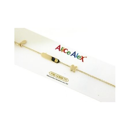 braccialetto bimbo in oro Alice e Alex AA2
