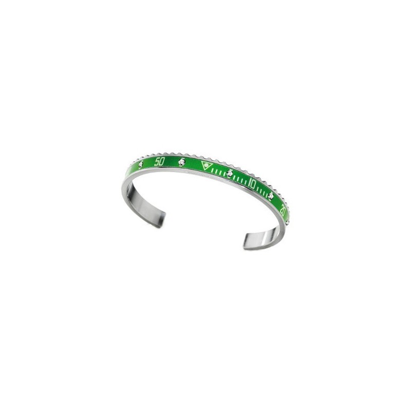 Speedometer official bracciale steel verde con diamanti