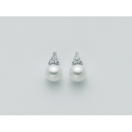 Miuna orecchini perle e diamanti per1329