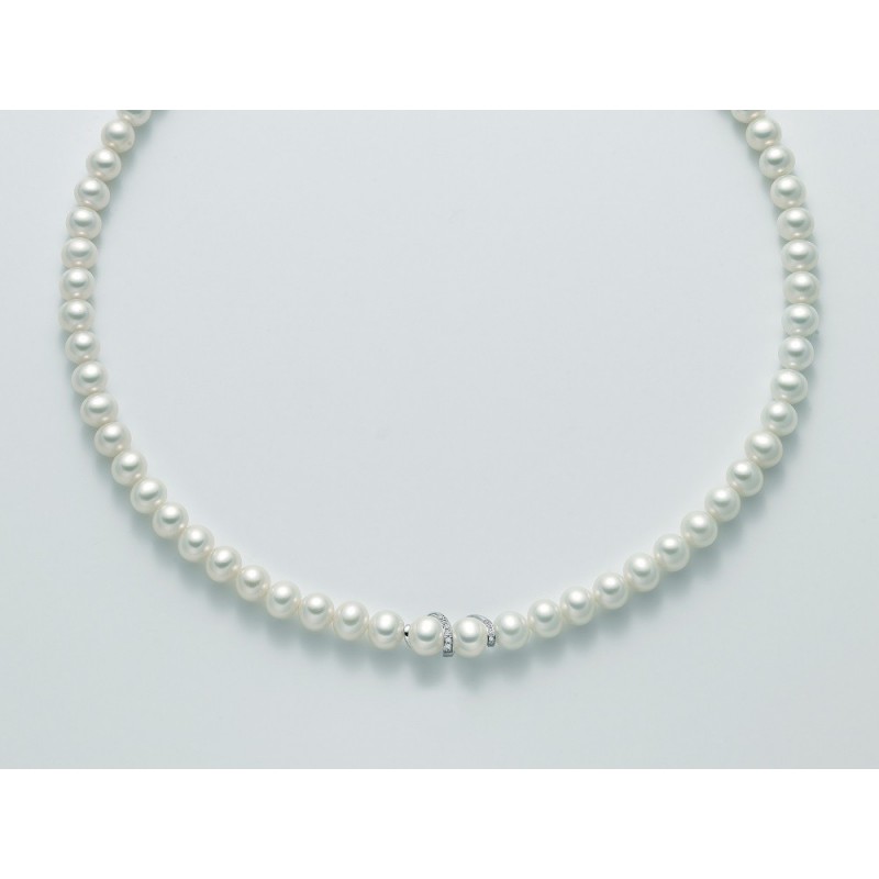Miluna collana perle e diamanti PCL5155