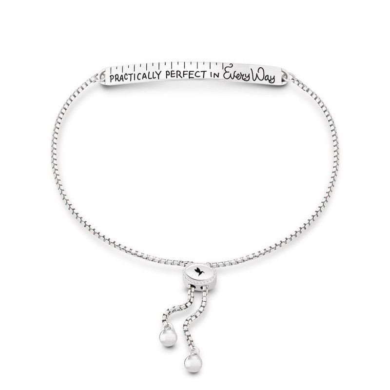 Chamilia Mary Poppins 1010-0444 bracciale scritta Practically perfect in every way