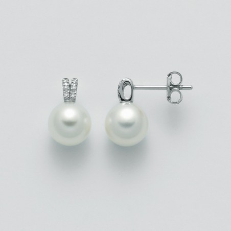 Miluna Orecchini di Perle con Diamanti Oro Bianco PER2312