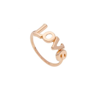 Anello oro rosa 18 KT. love