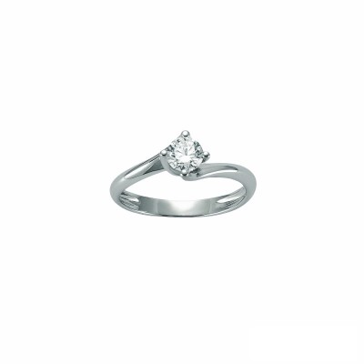 Miluna LID3264-024G7 anello solitario con diamante carati 0,24 anello da fidanzamento