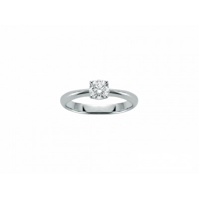 Miluna LID3210-030G7V anello solitario in oro bianco e diamante carati 0,30