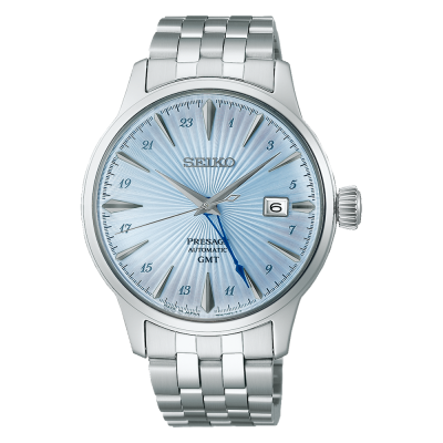 Seiko SSK037J1 GMT Presage Cocktail Sky Diving Blue