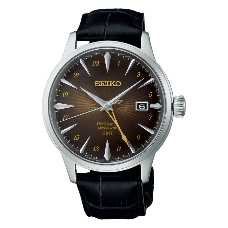 Seiko SSK039J1 GMT Presage Cocktail Rusty Nail