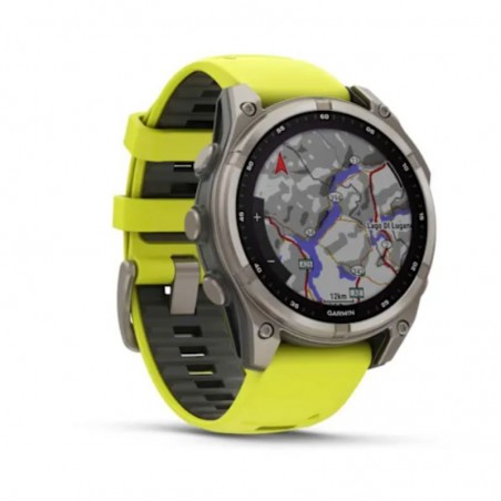 Garmin Fenix 8 010-02906-21 47 mm. Sapphire Solar cinturino giallo