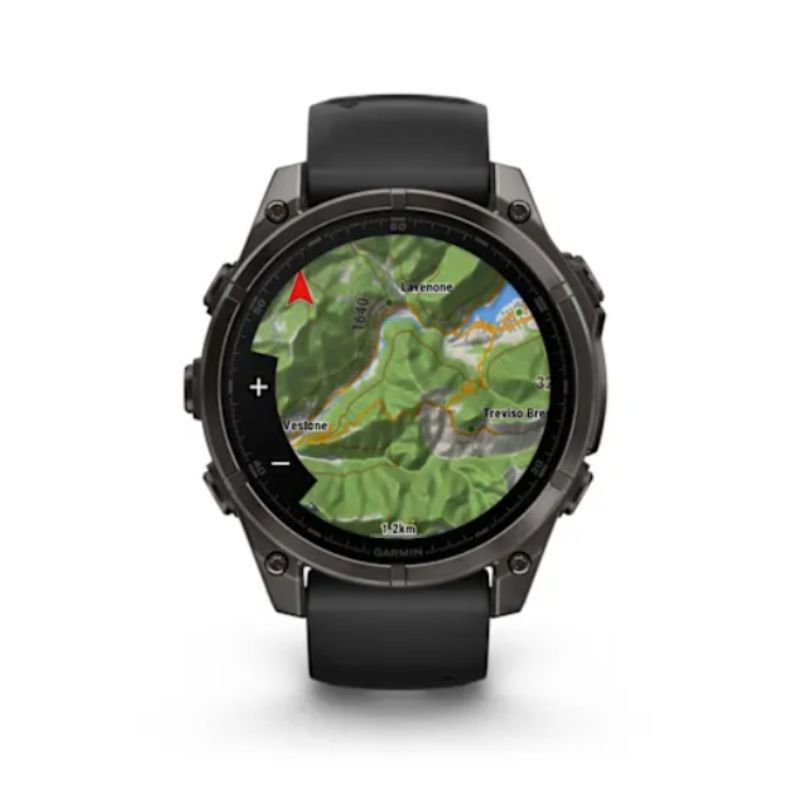 Garmin Fenix 8 010-02904-21 47 mm. Amoled Sapphire cinturino in silicone nero