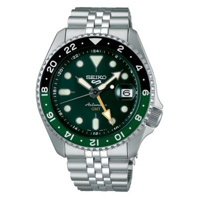 Seiko SSK035K1 GMT automatico 5 sports sprite verde nero