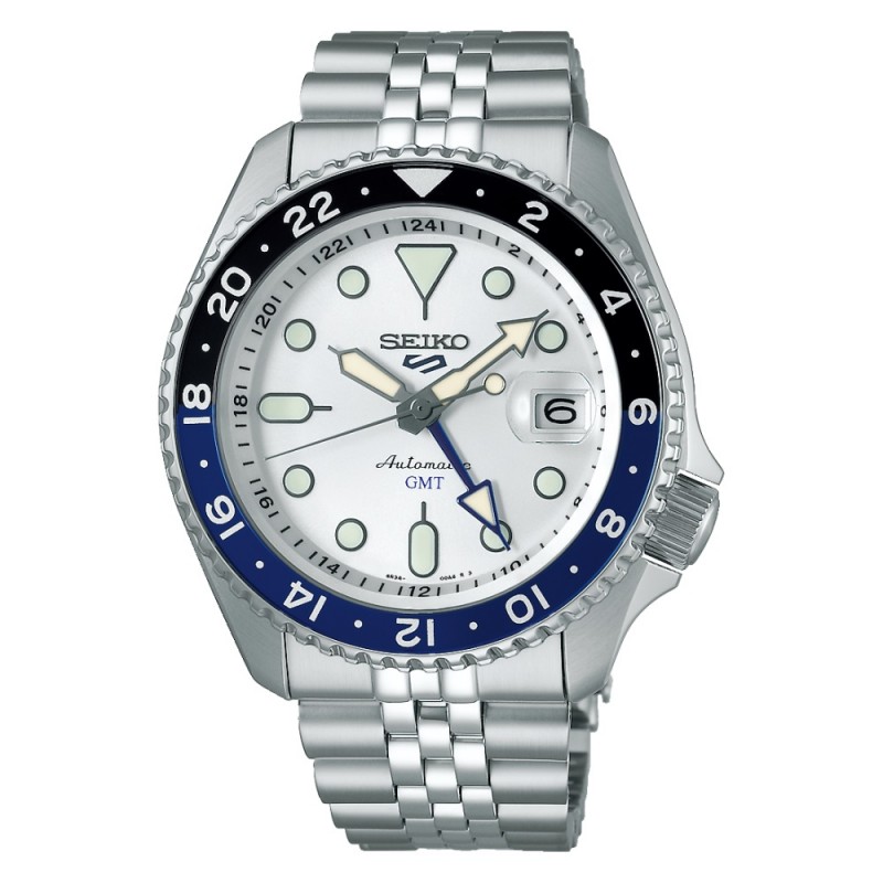 Seiko SSK033K1 GMT automatico 5 sports bianco