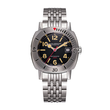 Nivada Grenchen Depthmaster Black Numerals date 14106A04