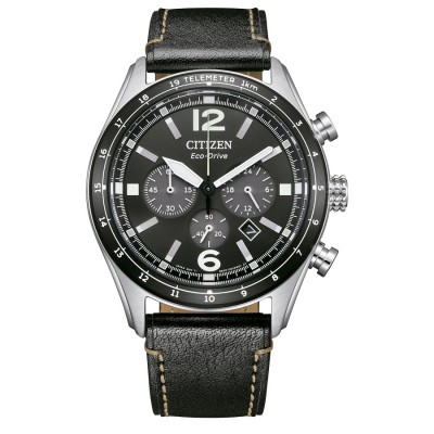 Citizen CA4654-04E Chrono Aviator cinturino pelle