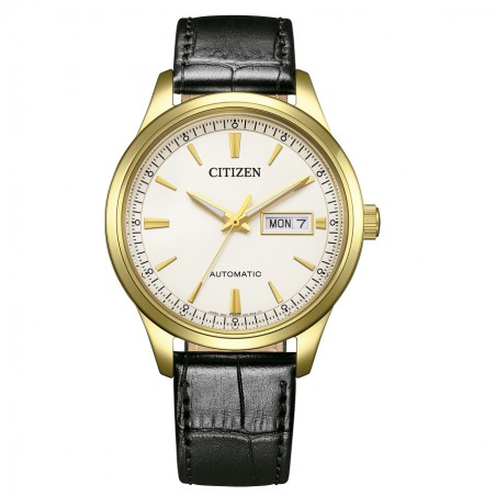 Citizen NY4059-09A Automatico dorato con cinturino in pelle