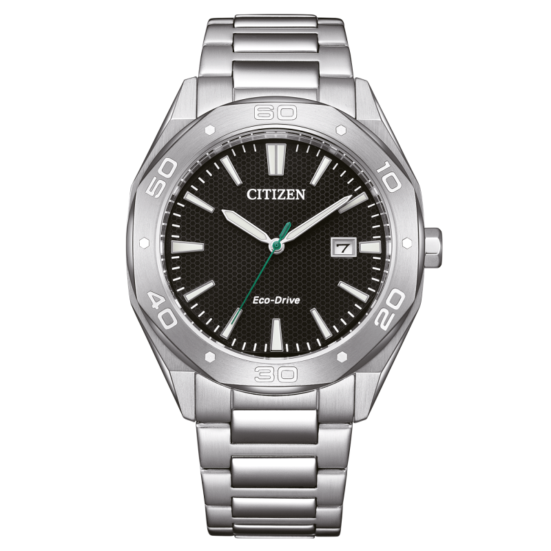 Citizen BM7631-52E Ottagonale quadrante nero eco-drive