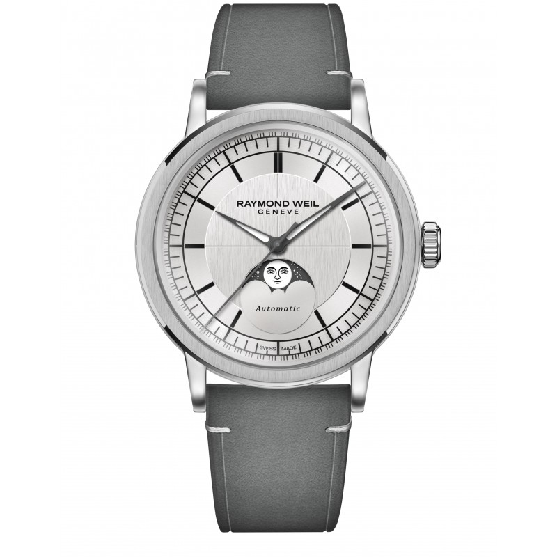 Raymond Weil 2945-STC-65001Moon Phase millesime Silver 39,5