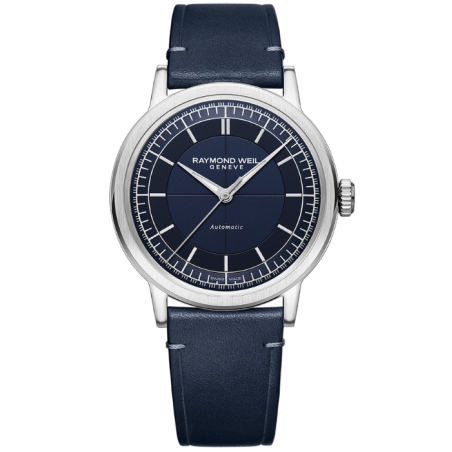 Raymond Weil Millesime blu 2925-STC-50001 cinturino pelle