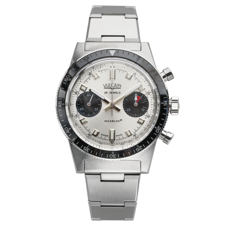 Vulcain Skindiver chronograph white panda