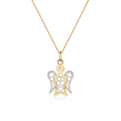 Collana in oro con angelo...