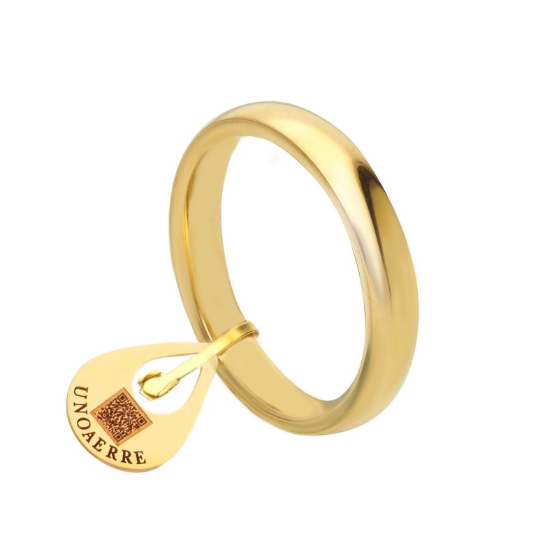 Fede Unoaerre Per Sempre comoda 3,5 mm. oro giallo 18 KT. 35ABC1