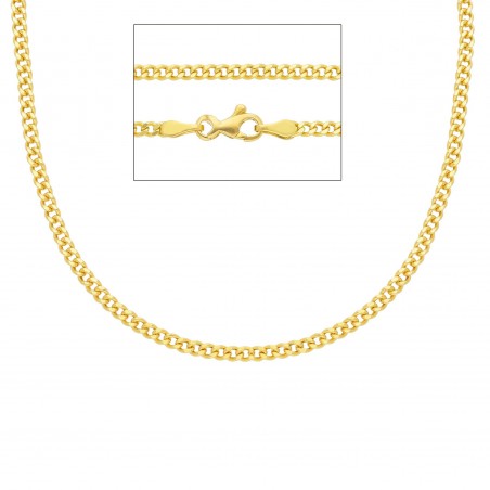 catena piatta Grumetta oro giallo 18 Kt.